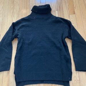 Black turtleneck sweater
